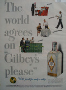 Gilbeys London Distilled Dry Gin 1947 Ad