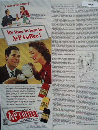 A And P Coffee Its Time To Turn Ad 1944