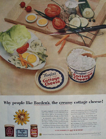 Bordens Cottage Cheese Why People Like Ad 1954