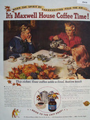 Maxwell House Coffee Thanksgiving Ad 1945