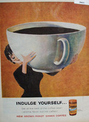 Sanka Coffee Indulge Yourself Ad 1960