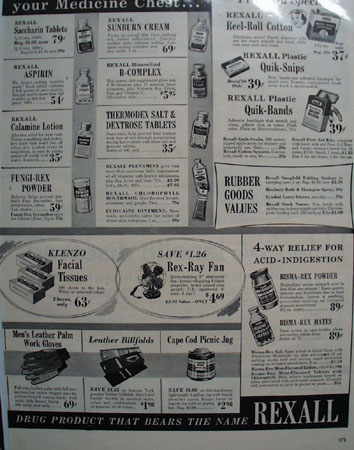 Rexall Drug Stores June Celebration Ad 1954