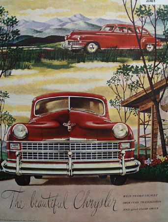 Chrysler The Beautiful Chrysler Ad 1946