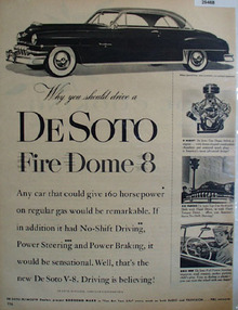 DeSoto Fire Dome 8 You Should Drive Ad 1952