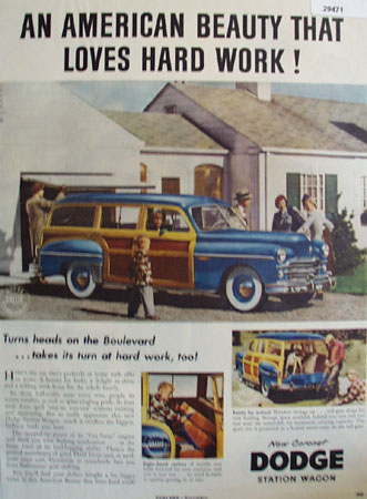 Dodge All American Beauty Ad 1949