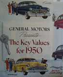 General Motors Presents Key Values For 1950 Ad 1950