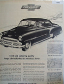 Chevrolet First In Americas Favor Ad 1951