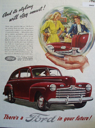 Ford Styling Will Stay Smart Ad 1945