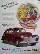 Ford Styling Will Stay Smart Ad 1945