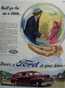 Ford You Will Go Far On A Little Ad 1946