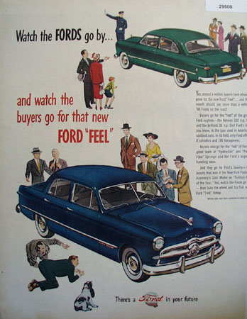 Ford Watch The Fords Go By Ad 1949
