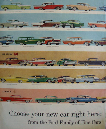 Ford Family Of Fine Cars Ad 1952