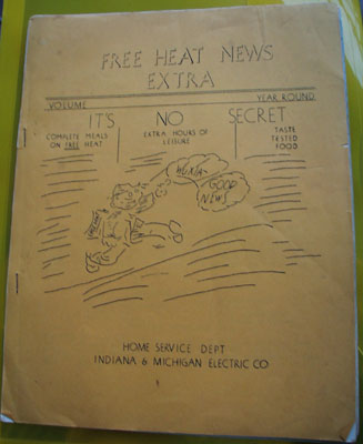 IN and MI Electric Company 3 Cookbooklets 20th Century