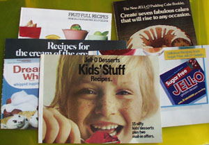 5 Jell O Brand Cookbooklets 1970s to 1980s