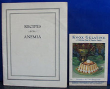 Recipes for Anemia and Knox Gelatine Cookbooks 1931