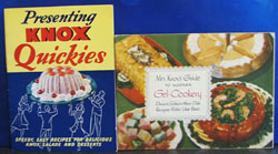 2 Knox Gelatine Cookbooks 1938 era