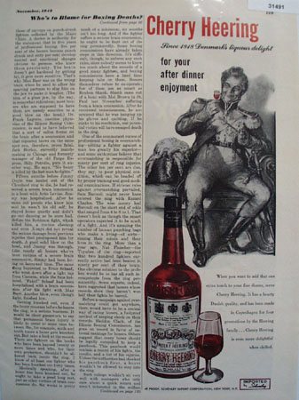 Cherry Heering Liqueur From Denmark 1948 Ad