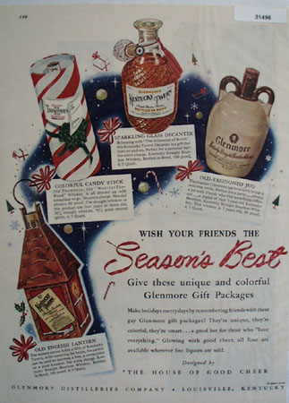 Glenmore Distilleries Gift Packages 1948 Ad