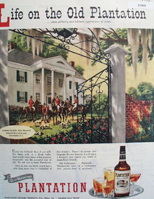 Plantation Whiskey Men of action 1946 Ad
