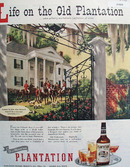 Plantation Whiskey Men of action 1946 Ad