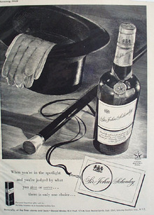 Sir John Schenley Whiskey Mark of Merit 1948 Ad