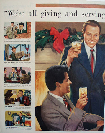 Schenley Whiskey Movie Stars 1951 Ad