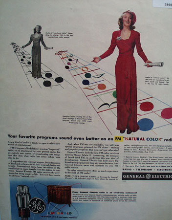 General Electric FM Radio Georgia Carroll 1944 Ad