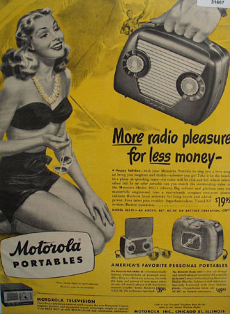 Motorola Portable Radio Americas Favorite 1948 Ad