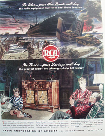 RCA Radio Electronic Equipment 1944 Ad