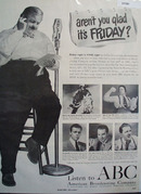 American Broadcasting Co. ABC Fat Man 1949 Ad