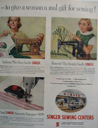 Singer Sewing Machine Sew Handy 1955 Ad