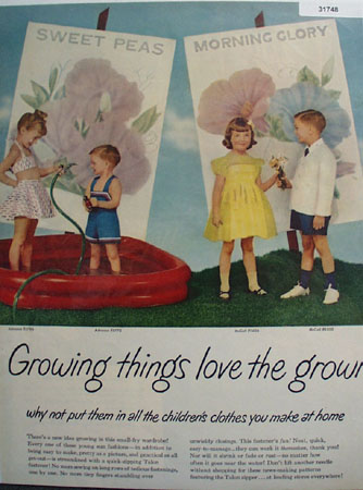 Talon Zipper Children Clothes 1951 Ad