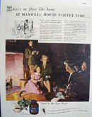 Maxwell House Coffee Home on Leave 1945 Ad