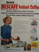 Nestles Nescafe Instant Coffee 1952 Ad