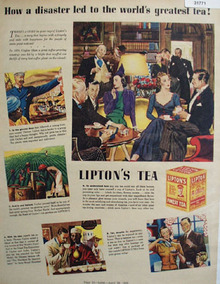 Lipton Tea Worlds greatest Tea 1938 Ad
