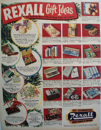 Rexall Drug Stores Gift Ideas 1951 Ad