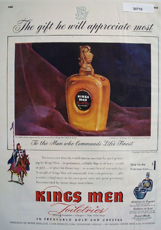 Kings Men Toiletries Gift He Appreciates Most Ad 1948