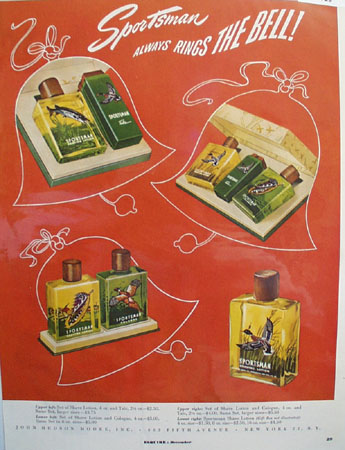 Sportsman Toiletries Rings The Bell Ad 1949