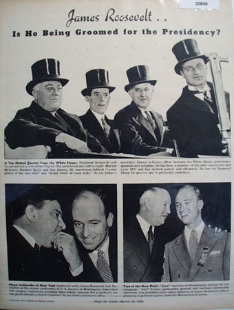 President F.D. Roosevelt And Son James Picture 1938