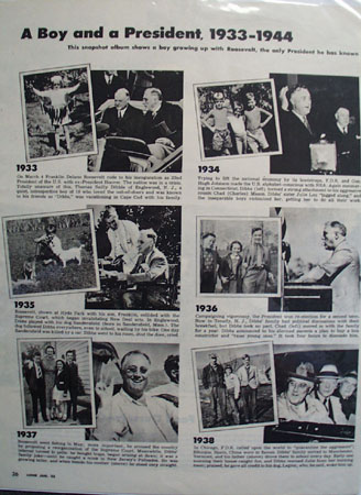 A Boy and A President FDR Pictures 1945