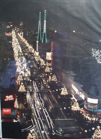 Bell Avenue Los Angeles California At Night Picture 1950