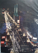 Bell Avenue Los Angeles California At Night Picture 1950
