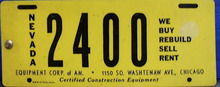 Nevada 2400 Equipment Ink Blotter, Unusual