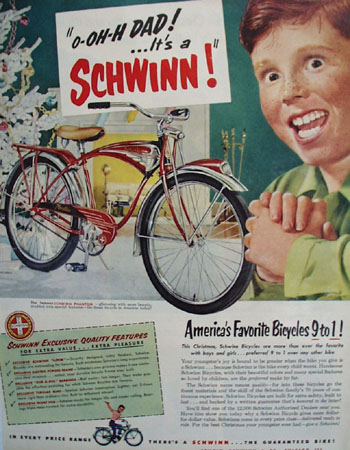Schwinn Christmas Ad 1951