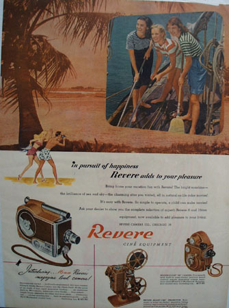 Revere Camera Swabbing The Deck Ad 1948