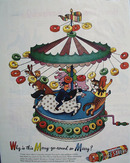 Five Flavors Life Savers Merry Go Round Ad 1946