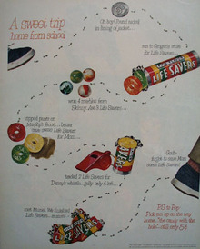 Life Savers Trip Home From School Ad 1951