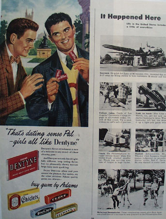 Dentyne Gum That Is Dating Sense Pal Ad 1948