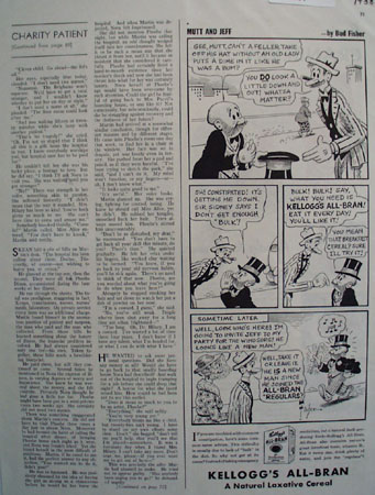 Kelloggs All Bran Mutt And Jeff Get More Bulk Ad 1938