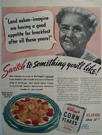 Kelloggs Corn Flakes Switch To Something Ad 1940